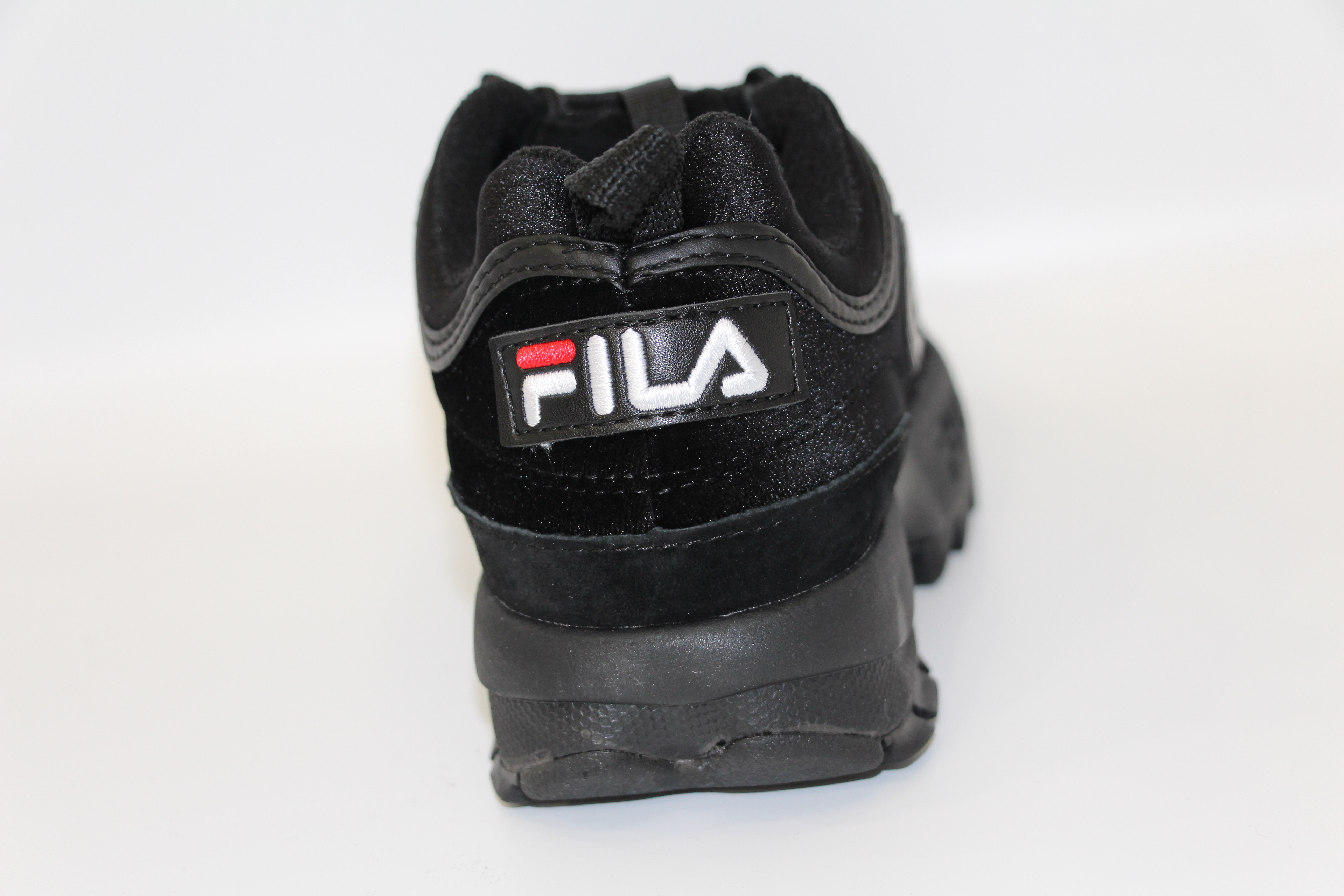 fila disruptor low wmn black