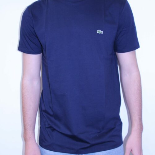 LACOSTE T-shirt Pima marine col rond