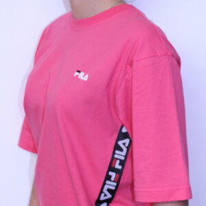 FILA – Tee-Shirt Femme à Bandes Pink