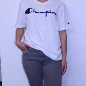 CHAMPION – Script Tee- Shirt White