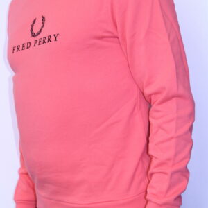 FRED PERRY – Sweat Shirt Brodé Corail