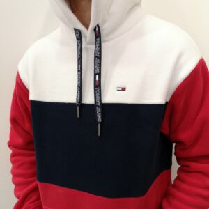 TOMMY HILFIGER Polaire capuche Navy Red