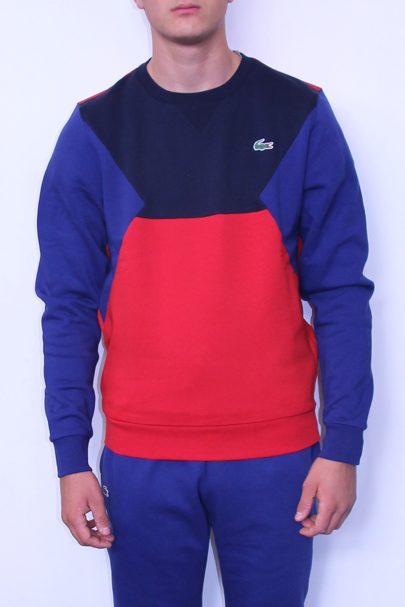 sweat lacoste color block