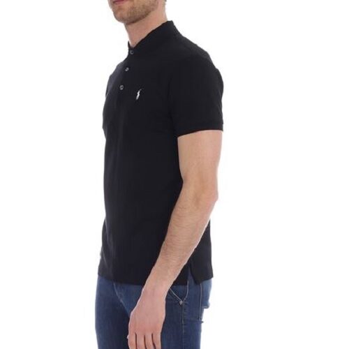 RALPH LAUREN Polo Slim black coton stretch