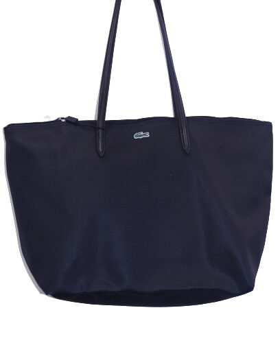 LACOSTE Sac cabas noir zippé