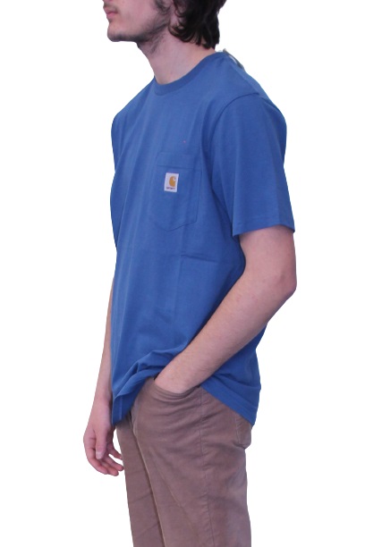Carhartt t-shirt pocket bleu carhartt wip magasin de vetement et chaussures sport aventure à Orange