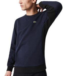 LACOSTE Sweatshirt molleton marine color-block