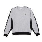LACOSTE Sweatshirt molleton gris color-block