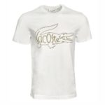 LACOSTE T-shirt  broderie blanc