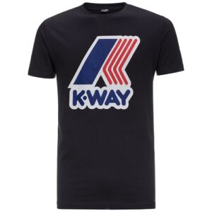 K WAY T-shirt Pete bleu foncé