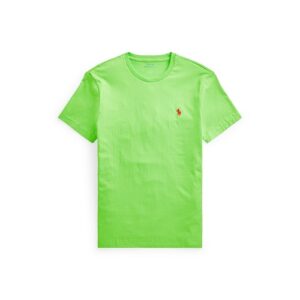 RALPH LAUREN T-Shirt lime col rond slim