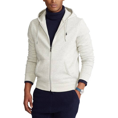 Veste zippé en coton Ralph Lauren à capuche sweatshirt ouvert uni à capuche sweat Ralph Lauren magasin Sport aventure à Orange