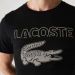 LACOSTE T-shirt coton bio noir