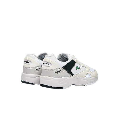 chaussures baskets Lacoste storm 96 blanc vert foncé sport et mode sneakers magasin sport aventure à Orange lacoste sport