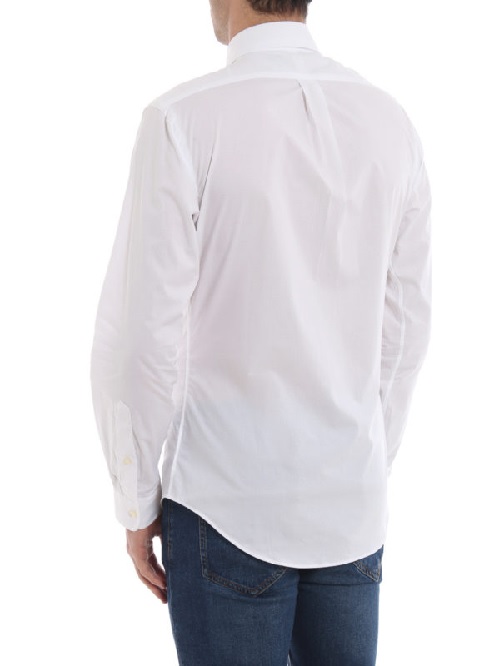 chemise unie Ralph Lauren popeline de coton blanche vetement polo t-shirt sweatshirt Ralph lauren polo sport boutique Sport aventure à Orange