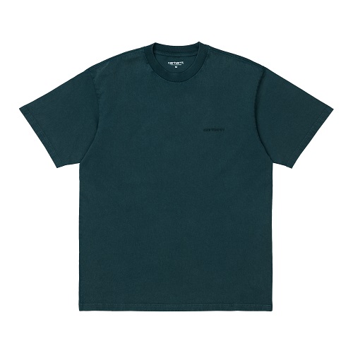 t-shirt carhartt wip Mosby script en coton uni vert lagoon magasin sport aventure à Orange sport et mode vetement short bermuda t-shirt sweatshirt