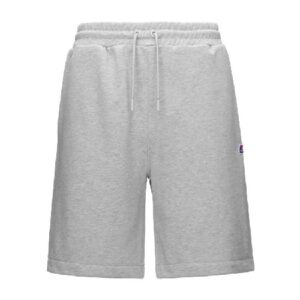 K-WAY Short coton gris homme