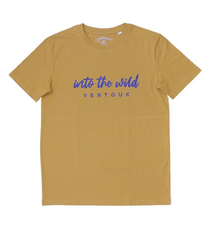 SPORT AVENTURE ORANGE t-shirt Bon Moment coton biologique BonMoment Into the wild caramel tee-shirt uni coton bio ventoux
