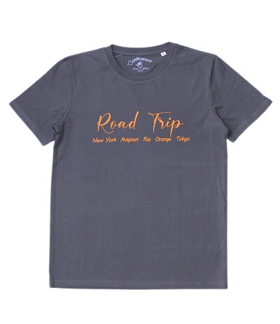 Tee-shirt Bon Moment  fabriqué en 100 % coton Biologique et  mélangé avec des fibres organiques naturelles, made in Provence.