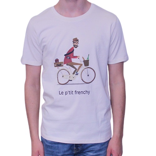 Tee-shirt Bon Moment Ptit Frenchy coton bio fabriqué en 100 % coton Biologique et  mélangé avec des fibres organiques naturelles, made in Provence .t-shirt coton bio