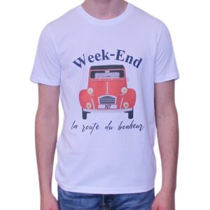 BONMOMENT T-shirt Week-end white coton bio