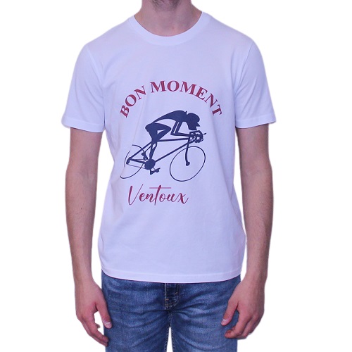 SPORT AVENTURE ORANGE t-shirt Bon Moment coton biologique BonMoment Race white blanc tee-shirt uni coton bio ventoux