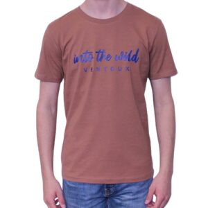 BONMOMENT T-shirt Into the wild caramel coton bio