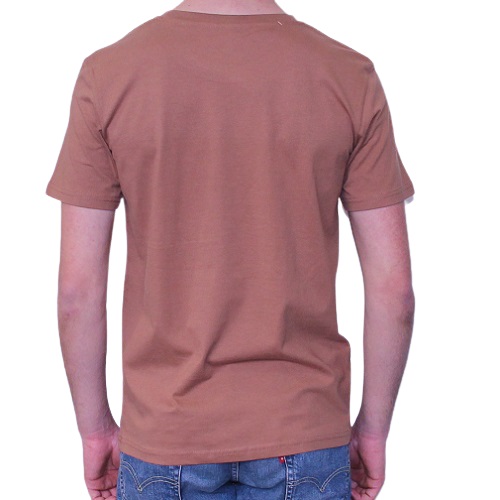 SPORT AVENTURE ORANGE t-shirt Bon Moment coton biologique BonMoment Into the wild caramel tee-shirt uni coton bio ventoux