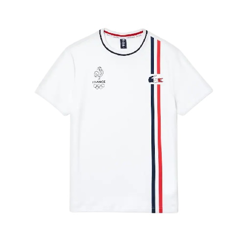 T-shirt Lacoste JO france olympique Tokyo jeux olympiques lacoste SPORT AVENTURE ORANGE