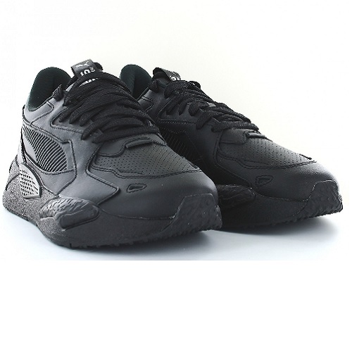 chaussures sneakers Puma RS Z leather cuir black sport aventure Orange