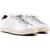 CHAUSSURES CUIR p 448 FEMME JACK L2OPARD BLANC TALON LeOPARD sneakers basse P448 femme léopard blanc sport aventure Orange