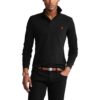 polo Ralph Lauren noir manches longues polo ML noir ajusté en maille piqué coton sport aventure Orange