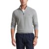 pull coton demi-zip Ralph lauren pull coton fermeture éclair gris andover pull ralph lauren gris clair sport aventure Orange