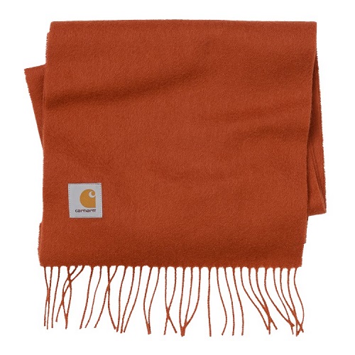 écharpe Carhartt en laine et franges uni orange copperton sport aventure orange