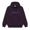 sweatshirt CARHARTT hooded sweat dark iris en coton à capuche sweat capuche carhartt sport aventure Orange