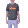 t-shirt BonMoment coton bio creator baroudeur kaki ventoux sport aventure Orange