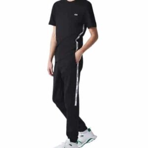 LACOSTE Pantalon jogging fuselé noir