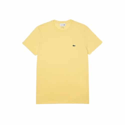 t-shirt Lacoste coton Pima jaune crocodile vert sport Aventure Orange