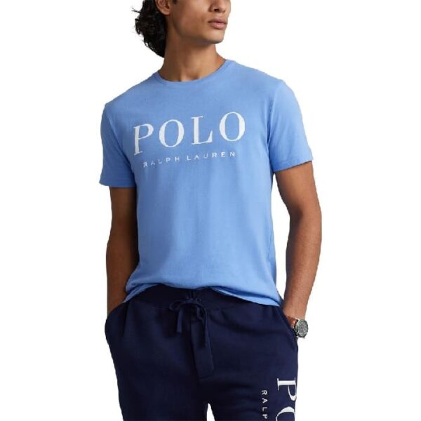 t-shirt Polo ralph lauren blue island coton t-shirt polo ralph lauren bleu sport aventure Orange