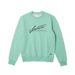 LACOSTE Sweatshirt chiné vert Signature col rond