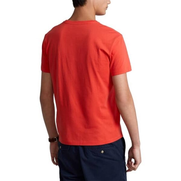 t-shirt ralph lauren rouge en coton col rond sport aventure Orange
