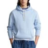sweat ralph lauren bleu ciel a capuche en coton sport aventure Orange