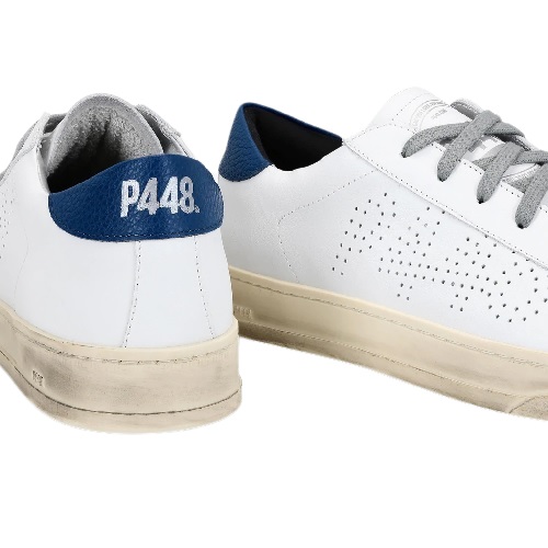 p448 chaussures cuir jack white/royal sneakers p448 baskets p448 sport aventure Orange