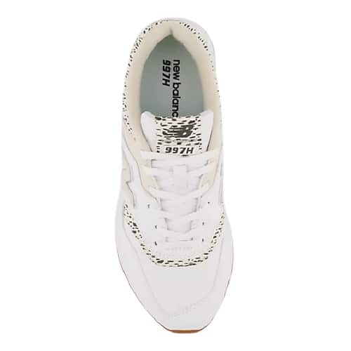 basket femme new balance 997 white chaussures new balance léopard beige blanc sport aventure Orange