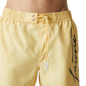 LACOSTE Short bain jaune signature