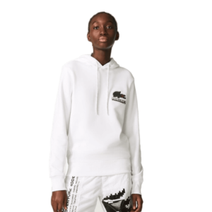 LACOSTE Sweatshirt Minecraft blanc à capuche