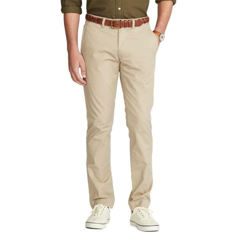 pantalon chino beige Ralph lauren pantalon en toile coton stretch sport aventure Orange