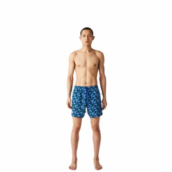 maillot de bain Lacoste short de bain Lacoste imprimé bleu Minecraft sport aventure Orange