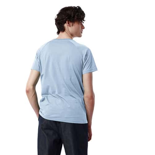 t-shirt k way en coton blue avio t-shirt edwing logo blanc homme sport aventure Orange