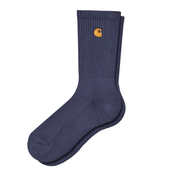 chaussettes carhartt wip bleu socks chase sport aventure Orange